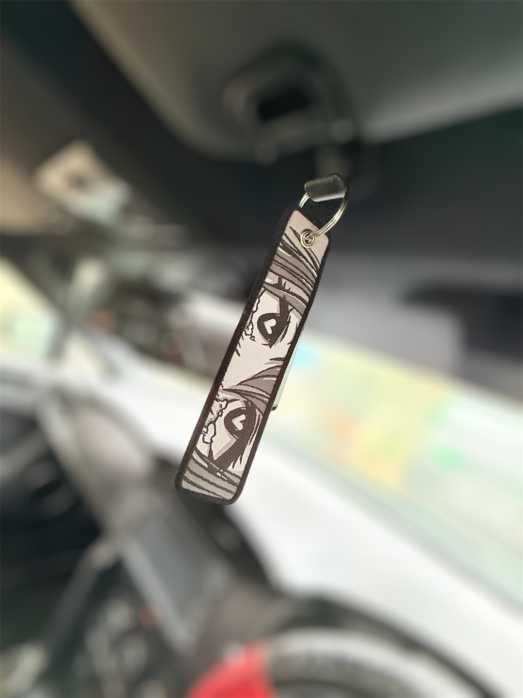 Anime Eyes Embroidered Jet Tag