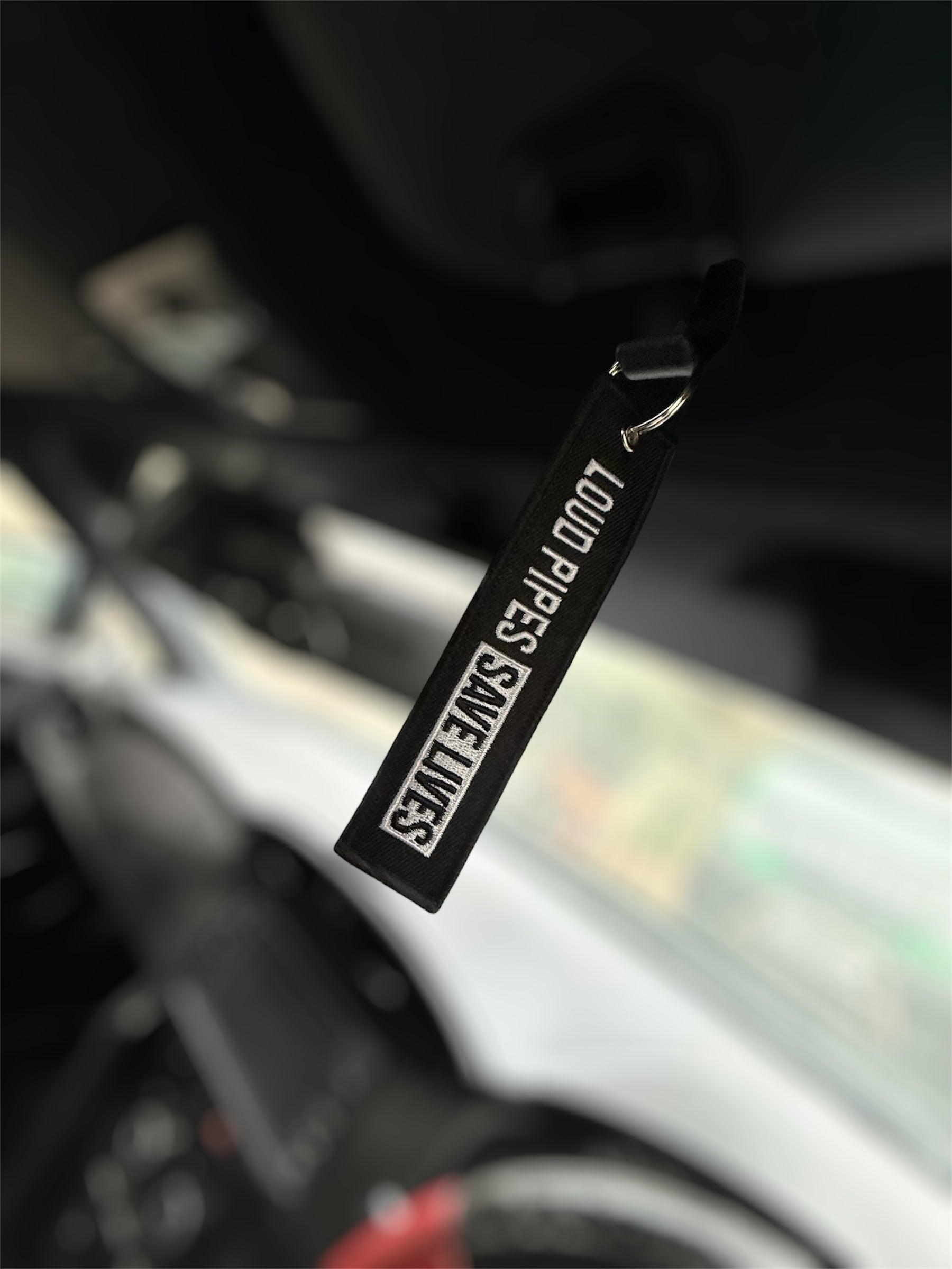 Loud Pipes Save Lives Embroidered Jet Tag