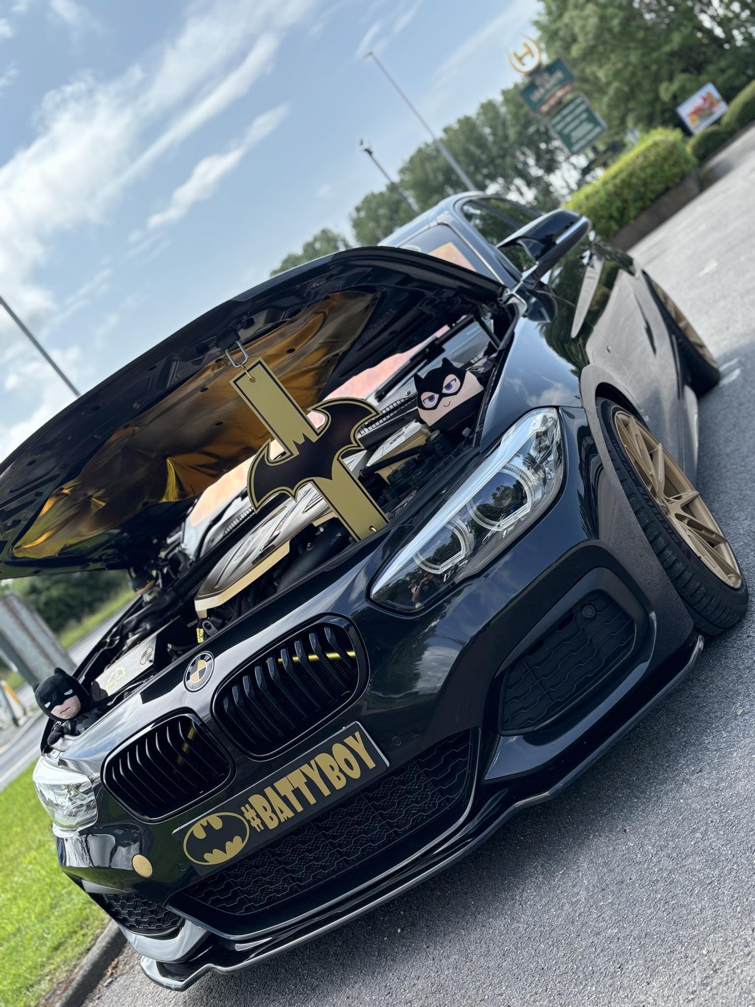 Custom made bonnet prop / Holder